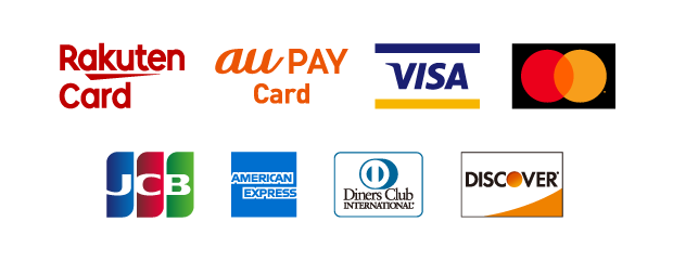 以下のキャッシュレス決済方法に対応しています。楽天Pay、auPAY、各種クレジットカード、楽天Edy、QUICPay、Apple Pay、iD、ナナコ、ワオン、各種交通ICカード